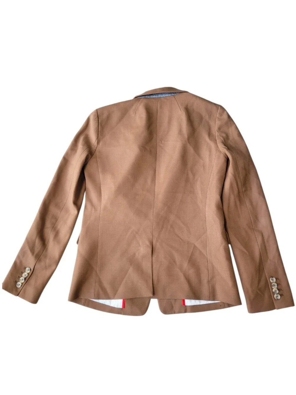J.Crew Regent Blazer Camel Tan Wool Blend Classic Preppy Luxury Size 2